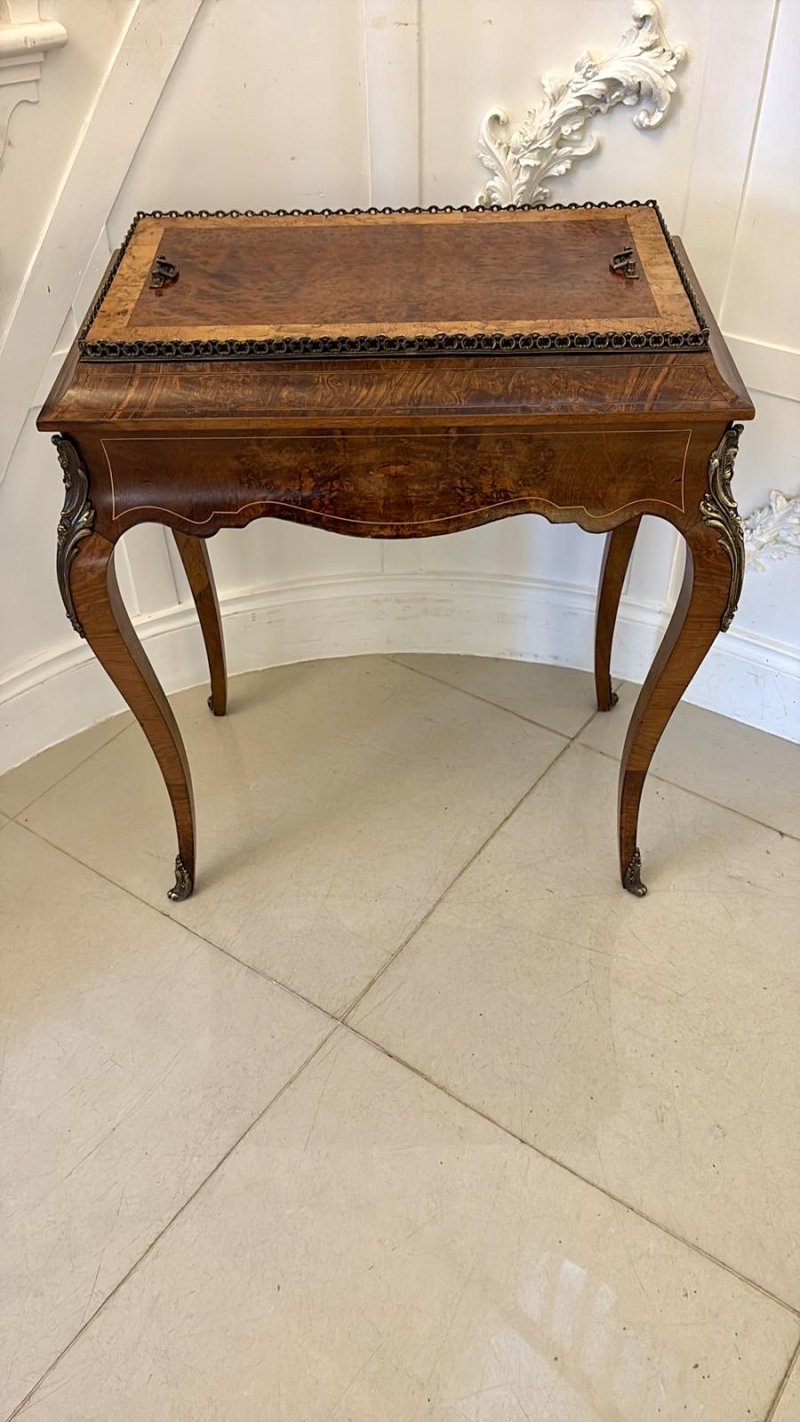 Quality Antique French Walnut Jardinière Table - Image 10